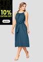 Vestido Largo Mujer Azul Profundo Mp 110133 de MP