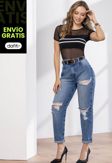 Jean Mujer Azul Medio Mp 02765