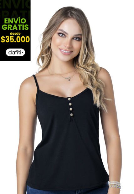 Blusa Mujer Negro Mp 9684