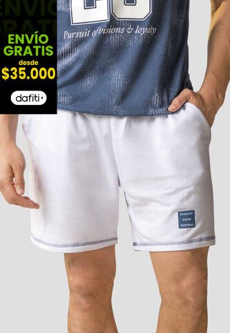 Bermuda Hombre Blanco Mp 113604 MP