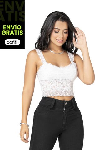 Crop Top Mujer Blanco Mp 92547 MP