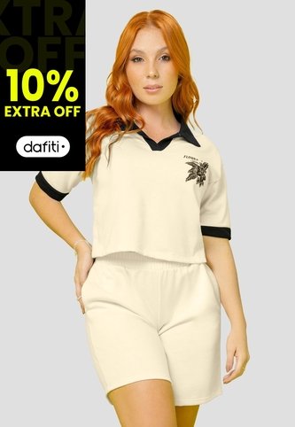 Conjunto Mujer Crema Mp 108151 MP