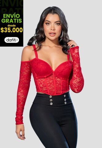 Crop Top Mujer Rojo Mp 105169 MP