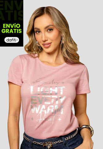 Camiseta Mujer Rosa Polvo Mp 112587 MP