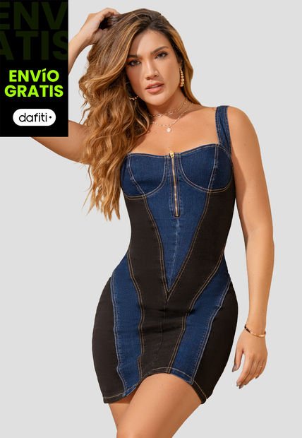 Vestido Corto Mujer Multicolor Mp 103243