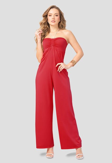 Enterizo Largo Mujer Rojo Mp 106976