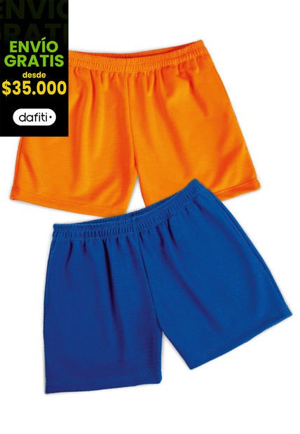 Bermuda Paq X2 Infantil Masculino Multicolor Mp 31607