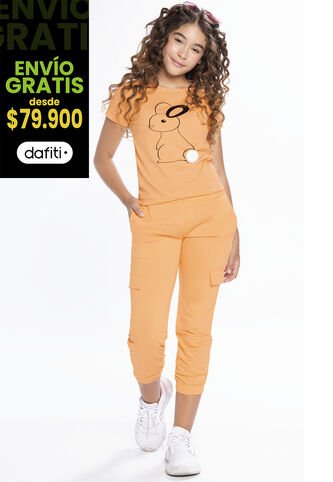 Jogger Infantil Femenino Amarillo Mp 210 MP