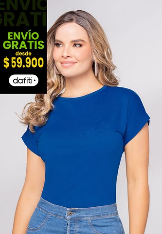 Camiseta Mujer Azul Electrico Mp 108355 MP