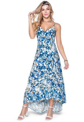 Vestido Largo Mujer Multicolor Mp 87167