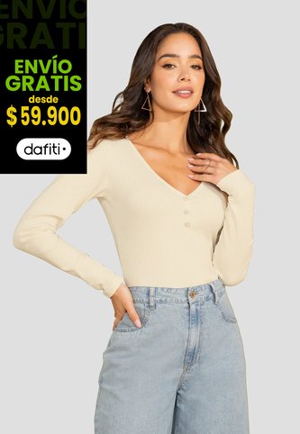 Camibuzo Mujer Crema Mp 108301 MP