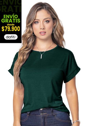 Camiseta Mujer Verde Botella Mp 9676 MP