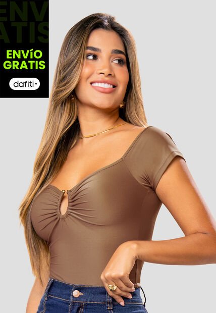 Blusa Mujer Chocolate Mp 112653