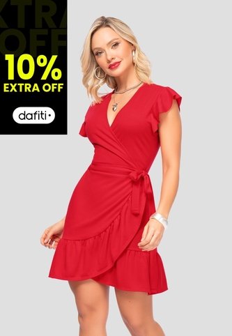 Vestido Corto Mujer Rojo Mp 106852 MP