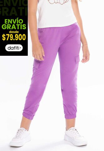 Jogger Infantil Femenino Morado Mp 210 MP