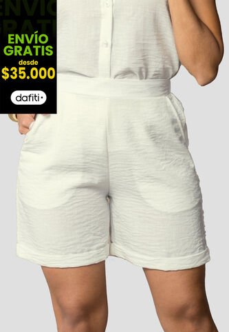 Bermuda Mujer Marfil Mp 113569 MP