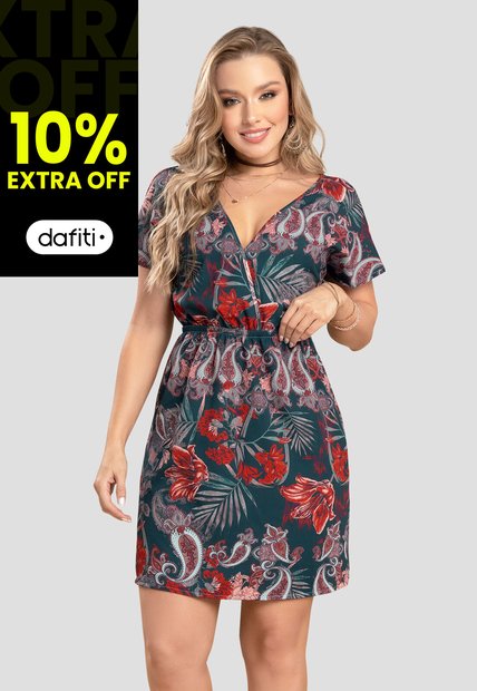 Vestido Mujer Estampado Mp 104374