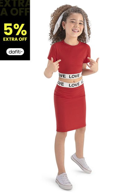 Conjunto Bebés Infantil Rojo Mp 86783
