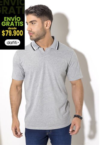 Polo Hombre Gris Jaspe Mp 2147 MP