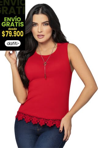 Camiseta Mujer Rojo Mp 7747 MP