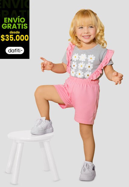 Conjunto Infantil Bebés Rosado Mp 105634