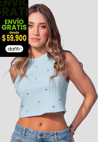 Blusa Mujer Azul Baby Mp 107855 MP