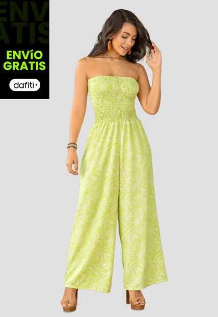 Enterizo Largo Mujer Estampado Mp 105895