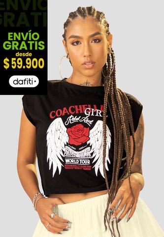 Camiseta Mujer Negro Mp 107775 MP