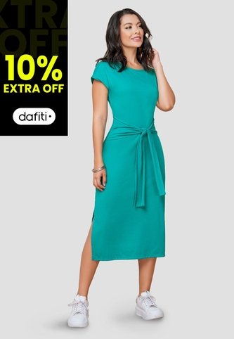 Vestido Largo Mujer Verde Mp 103994 MP