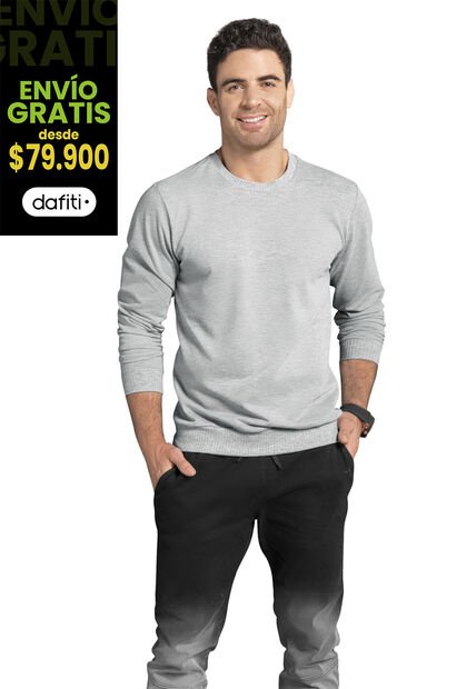 Buzo Hombre Gris Jaspe Mp 86579