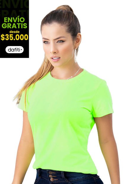 Camiseta Mujer Verde Mp 82961