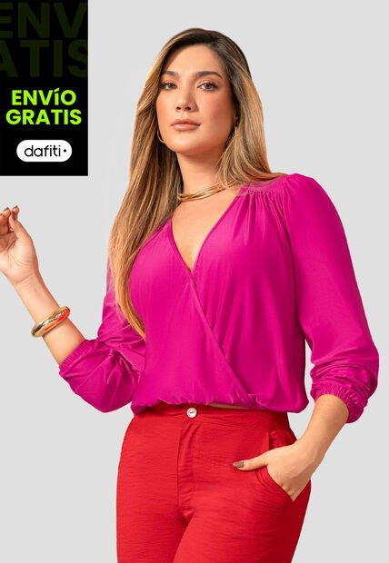 Blusa Mujer Magenta Vivo Mp 112577