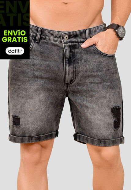 Bermuda Hombre Negro Mp 105534