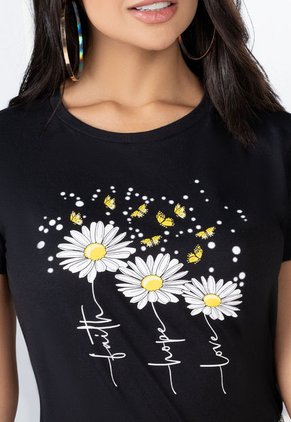 Camiseta Mujer Negro Mp 100777