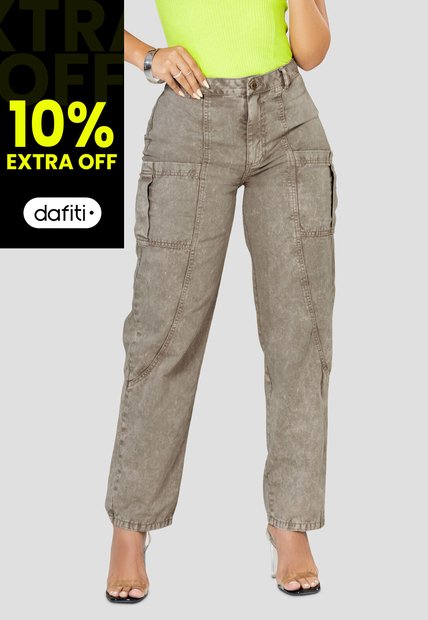 Jean Mujer Taupe Mp 100398