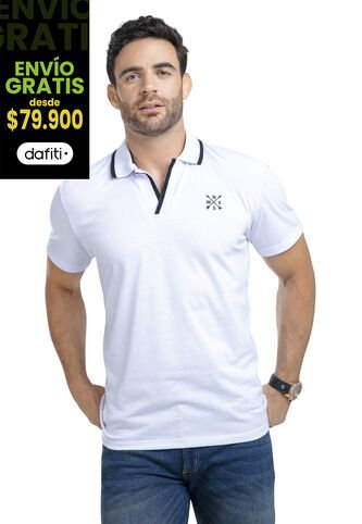 Polo Hombre Blanco Mp 87630 MP