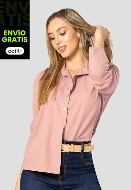 Camisa Mujer Rosa Polvo Mp 112500