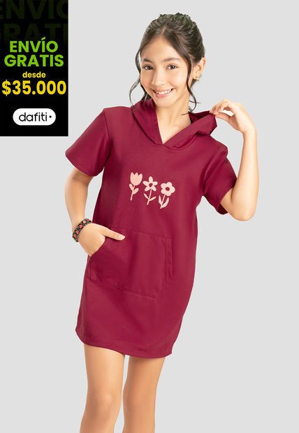 Vestido Infantil Femenino Rojo Mp 103887