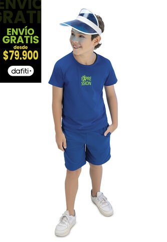 Conjunto Infantil Azul Cobalto Mp 96609 MP