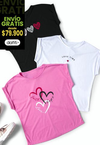 Camiseta Mujer Negro Mp 2363 MP