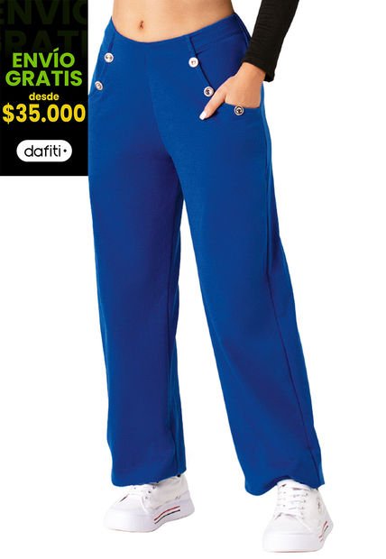 Pantalón Mujer Azul Mp 5936