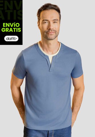 Camiseta Hombre Azul Indigo Mp 113965 MP