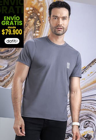 Camiseta Hombre Negro Cross Mp 7766 MP