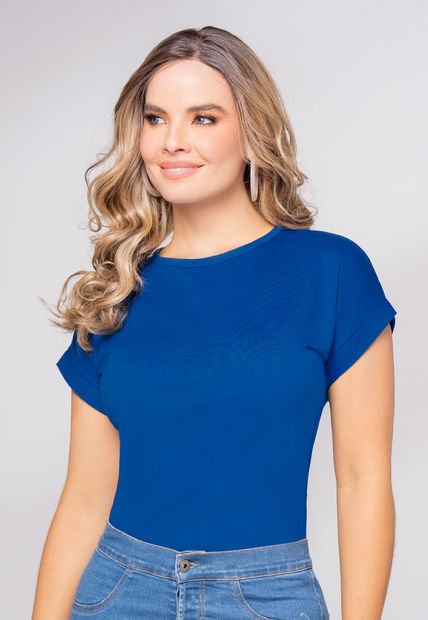 Camiseta Mujer Azul Electrico Mp 108355