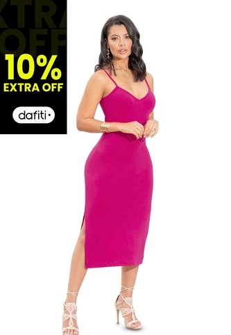 Vestido Largo Mujer Fucsia Mp 5164 MP