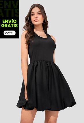 Vestido Corto Mujer Negro Mp 105150