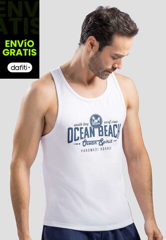Camisilla Paq X2 Hombre Azul-Blanco Mp 113958 MP