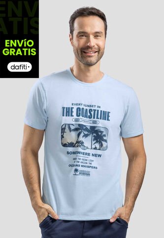 Camiseta Hombre Azul Baby Mp 113726 MP