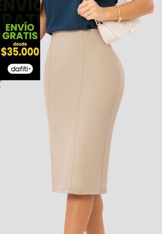 Falda Larga Mujer Latte Mp 112341 MP