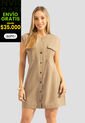 Vestido Corto Mujer Latte Mp 112322 de MP